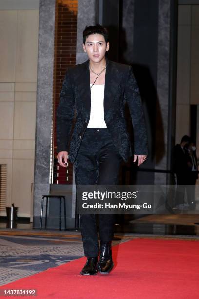 South Korean actor Ji Chang-Wook poses for photographs at the W Magazine Korea Breast Cancer Awareness Campaign 'Love Your W' at Four Seasons Hotel...