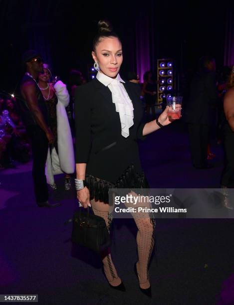 Gia Casey attends "All My Purple Life" 50th Birthday Celebration For Kenny Burns at Paisley Park on October 29, 2022 in Chanhassen, Minnesota.