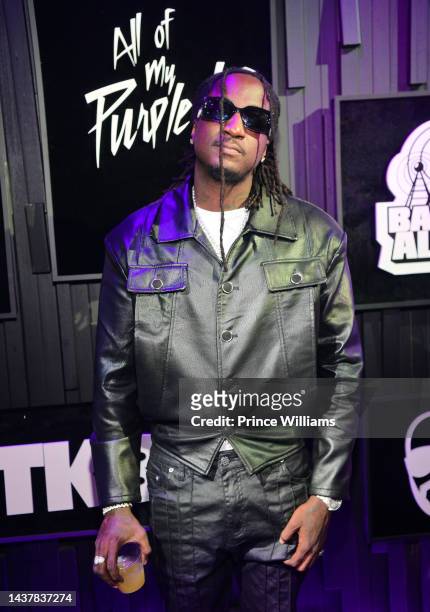 Rapper K Camp attends "All My Purple Life" 50th Birthday Celebration For Kenny Burns at Paisley Park on October 29, 2022 in Chanhassen, Minnesota.