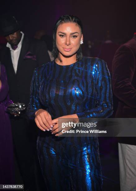 Laura Govan attends "All My Purple Life" 50th Birthday Celebration For Kenny Burns at Paisley Park on October 29, 2022 in Chanhassen, Minnesota.