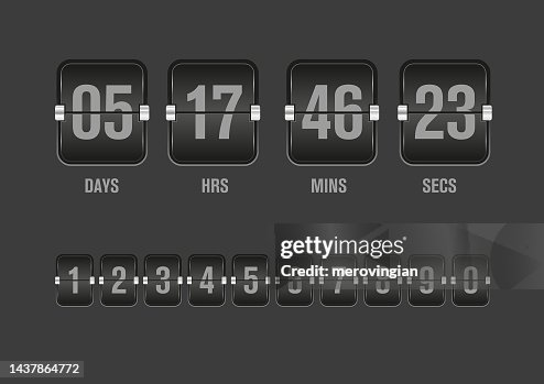 Flip Countdown Timer Flip Countdown Clock Counter Timer High-Res Vector Graphic - Getty Images