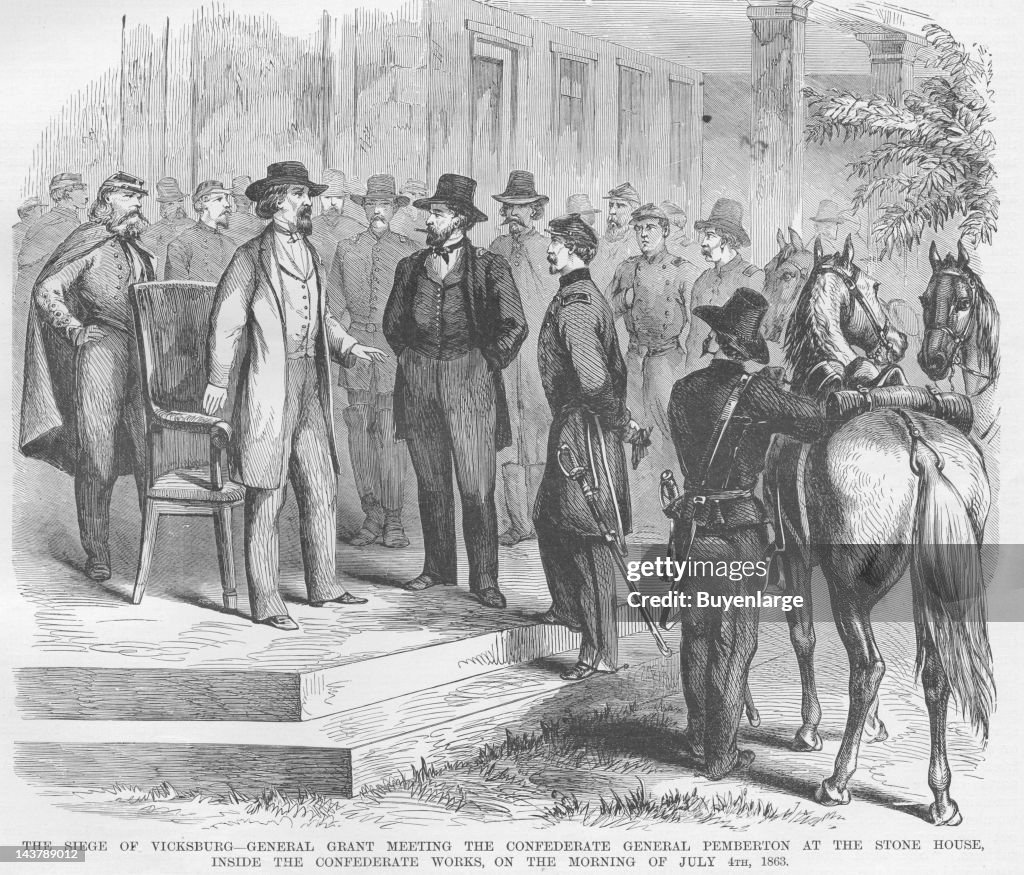 Grant Accepts Pemberton's Surrender At Vicksburg