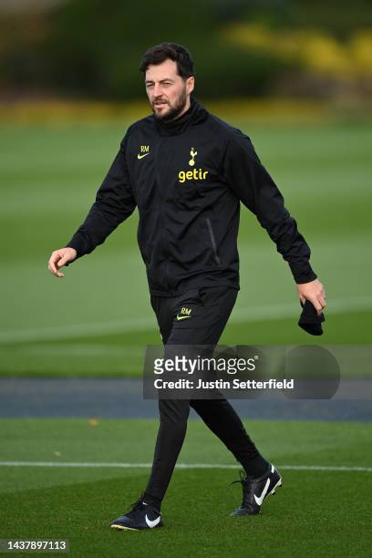 Coach, Ryan Mason of Tottenham Hotspur during a Tottenham Hotspur Training Session at Tottenham Hotspur Training Centre on October 31, 2022 in...