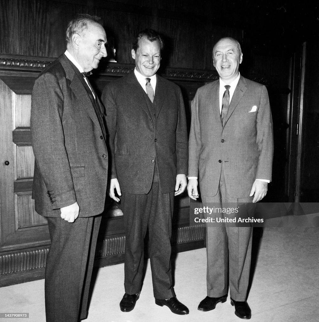 Empfang Beim Regierenden Bürgermeister Willy Brandt
