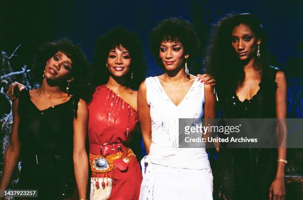 Sister Sledge, amerikanische Disco, Funk und Soul Sängerinnen, Musikquartett mit den Schwestern: Kathy, Joni, Kim und Debbie, TV Auftritt in...