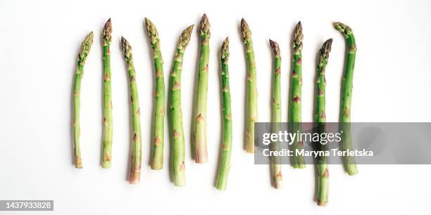 bunch of fresh asparagus. delicious and healthy food. vegetables. ecological clean products. - asparagus stock pictures, royalty-free photos & images