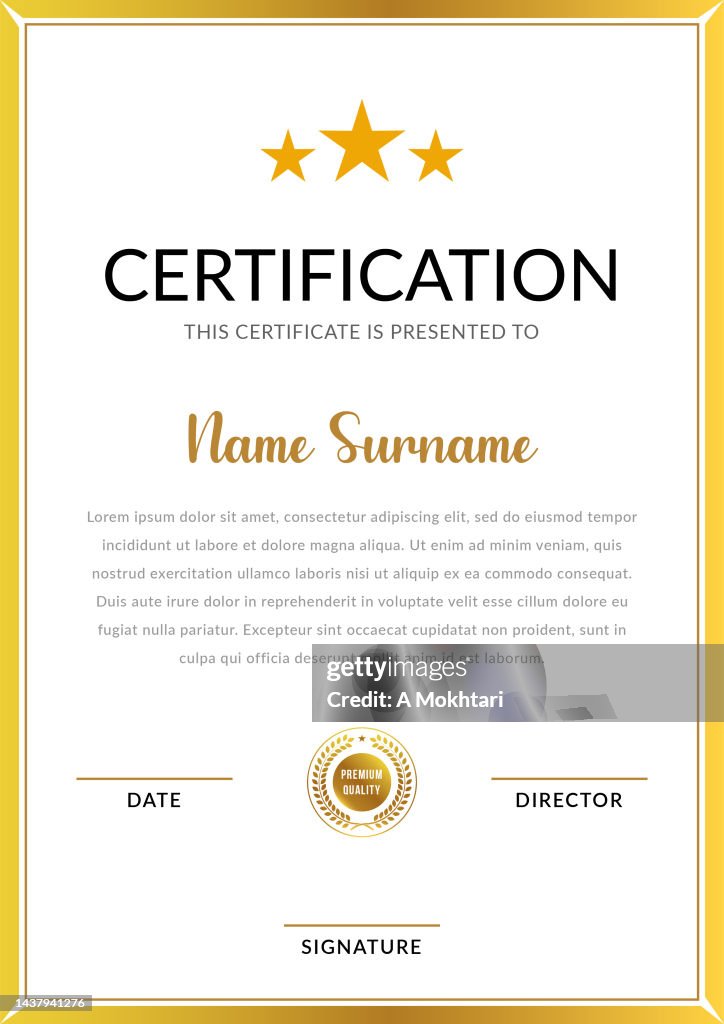 Certificate of achievement template.
For diploma, prizes, business, certificates, universities, schools and companies.