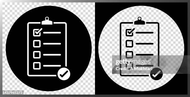 document icon with checkbox. - triage stock illustrations