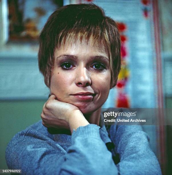 Ingrid Steeger, deutsche Schauspielerin, Portrait, Deutschland, circa 1971.