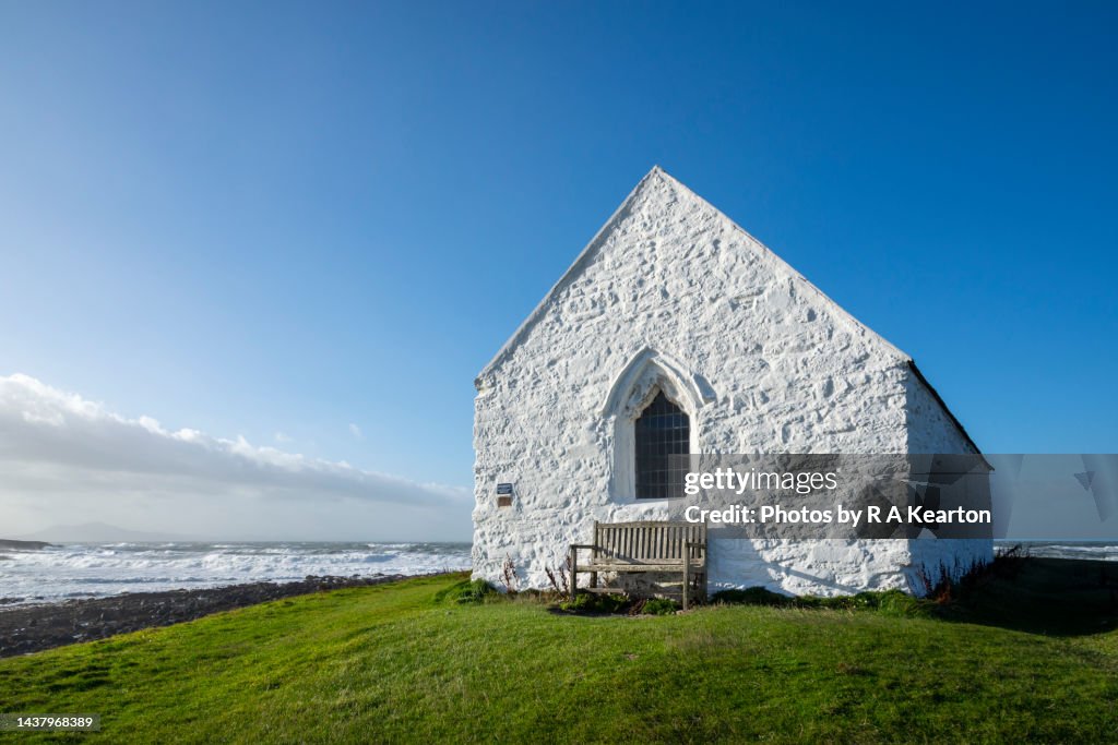 St Cwyfan's church, Cribinau, Anglesey, North Wales