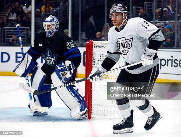 Tx13in the second period at Crypto.com Arena on October 29, 2022 in Los Angeles, California.