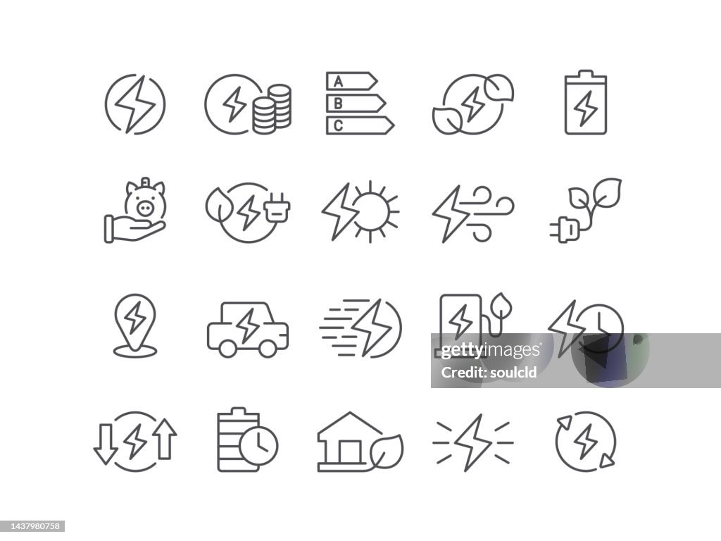 Energieeffizienz-Symbole