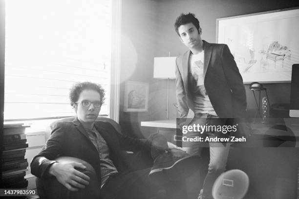 Musical duo, A Great Big World, pose for a portrait on October 2, 2013 in New York City.