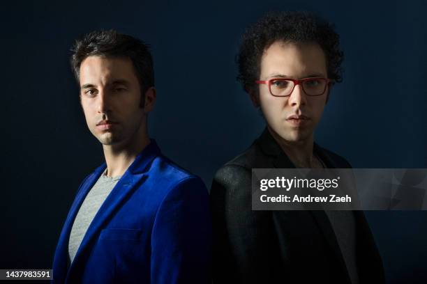 Musical duo, A Great Big World, pose for a portrait on October 2, 2013 in New York City.