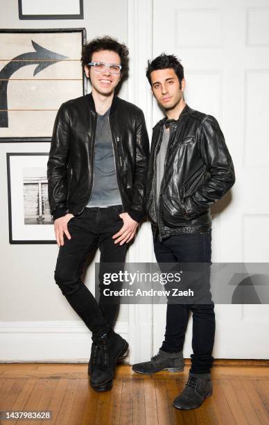 Musical duo, A Great Big World, pose for a portrait on October 2, 2013 in New York City.