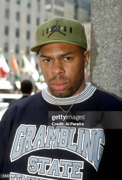 Smooth of the Rap Group Pete Rock & CL Smooth appears in a portrait taken on April 10, 1992 in New York City.