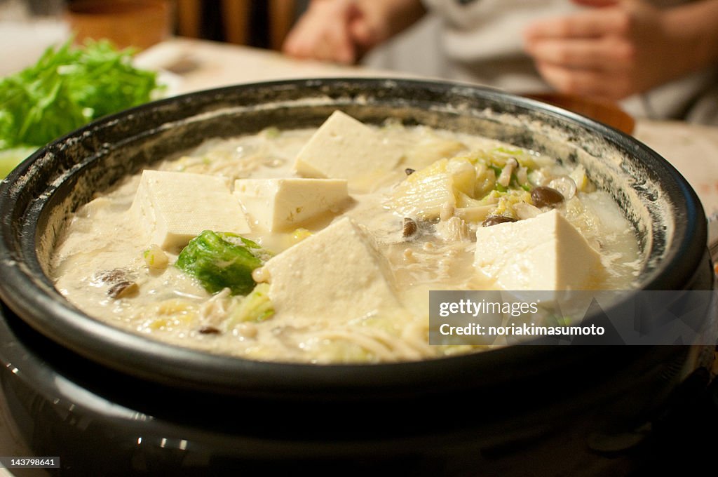 Soybean milk nabe