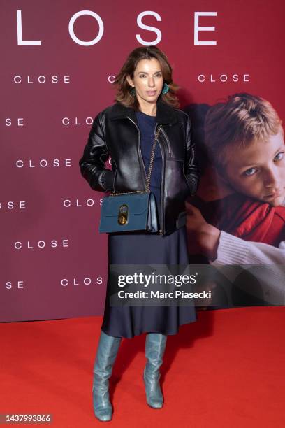 Actress Aure Atika attends the "Close" Premiere at UGC Cine Cite Des Halles on October 31, 2022 in Paris, France.