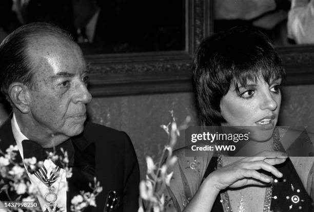 Vincente Minnelli with daughter Liza Minnelli at his wedding to Lee Anderson in Los Angeles
