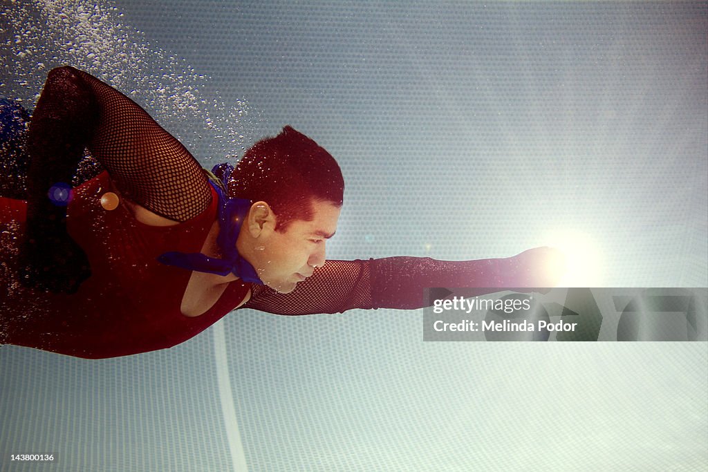 Underwater superhero