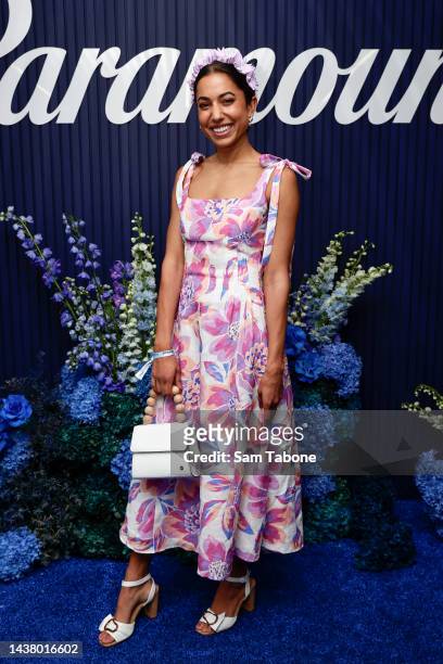Brooke Jowett during 2022 Melbourne Cup Day at Flemington Racecourse on November 1, 2022 in Melbourne, Australia.