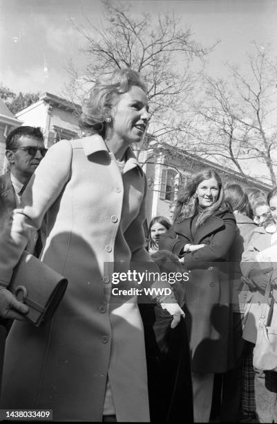 Ethel Kennedy at the wedding of Kathleen Kennedy and David Towndsend in Washington D.C.