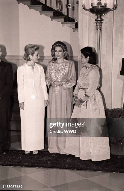 Hillary Rodham Clinton, Queen Noor and Leah Rabin