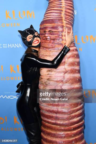 Leni Klum and Heidi Klum attends Heidi Klum's 21st Annual Halloween Party presented by Now Screaming x Prime Video and Baileys Irish Cream Liqueur at...