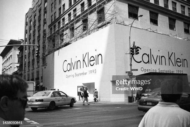 Published; Cropped for publication; Exterior of the new Calvin Klein flagship store on 654 Madison Avenue, on the northeast corner of 60th street on...
