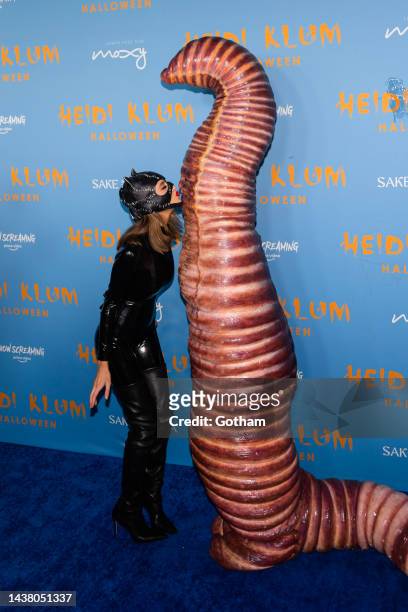 Leni Klum and Heidi Klum attend Heidi Klum's 21st Annual Halloween Party at Sake No Hana at Moxy Lower East Side on October 31, 2022 in New York City.
