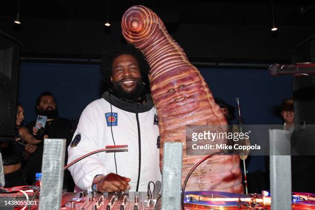 Questlove and Heidi Klum attend Heidi Klum's 21st Annual Halloween Party presented by Now Screaming x Prime Video and Baileys Irish Cream Liqueur at...