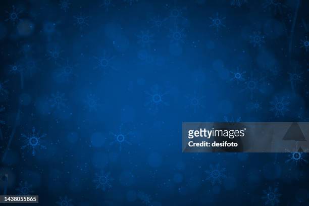 bubbles or ethereal shining dots and snowflakes shape pattern all over christmas theme over dark midnight blue horizontal shining festive xmas background or wallpaper - navy blue stock illustrations