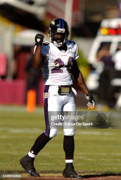 Ed Reed of the Baltimore Ravens in action against the San Francisco 49ers during an NFL football game on October 7, 2007 at Candlestick Park in San...