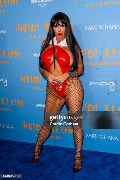 Coco Austin attends Heidi Klum's 21st Annual Halloween Party at Sake No Hana at Moxy Lower East Side on October 31, 2022 in New York City.
