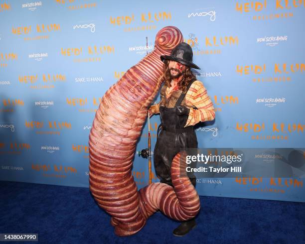 Heidi Klum and Tom Kaulitz attend Heidi Klum's 2022 Hallowe'en Party at Sake No Hana at Moxy LES on October 31, 2022 in New York City.