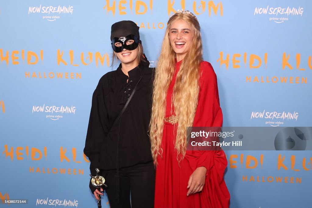 Mackinley Hill and Taylor Hill attend Heidi Klum's 2022 Hallowe'en