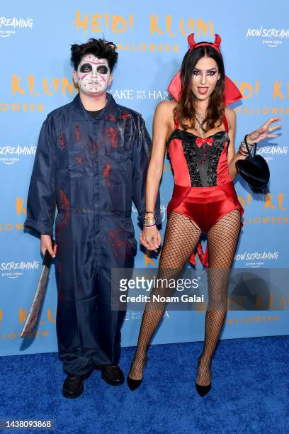 Nathan Falco Briatore and Elisabetta Gregoraci attend Heidi Klum's 21st Annual Halloween Party presented by Now Screaming x Prime Video and Baileys...