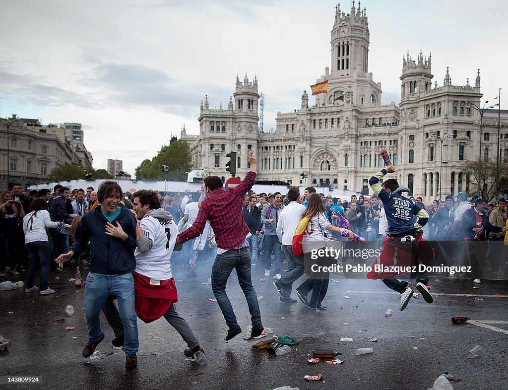 Real Madrid Celebrate Winning La Liga