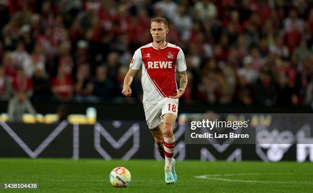 Ondrej Duda of Cologne runs with the ball during the Bundesliga match between 1. FC Köln and TSG Hoffenheim at RheinEnergieStadion on October 30,...