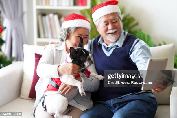 family enjoying selfie photography while celebrate christmas event - festival of remembrance 2019 stock-fotos und bilder