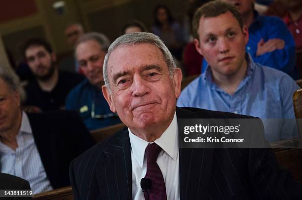 Dan Rather promotes the new book Rather Outspoken: My Life in the News at the Six & I Syngogue sponsored by Politics and Prose Bookstore on May 3,...