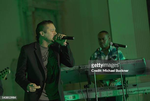 Singer Andy Vargas performs onstage at A Better LA's First Annual "In the Art of the City" Gala held at the Vibiana on May 3, 2012 in Los Angeles,...