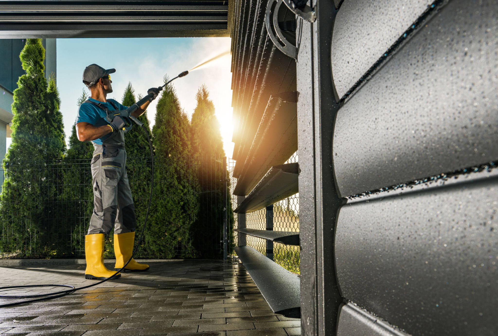 pressure washing small area
