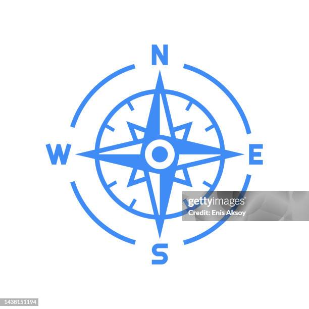 kompass-symbol - navigation stock-grafiken, -clipart, -cartoons und -symbole