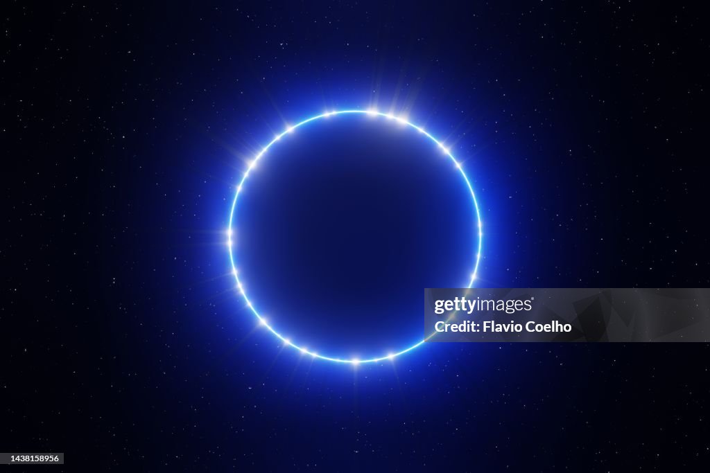 Halo of light surrounding black hole