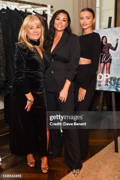 Carol Wright, Jessica Wright and Natalya Wright attend Dorothy Perkins' and Jess Wright's third collection launch at The Maine Mayfair November 1,...