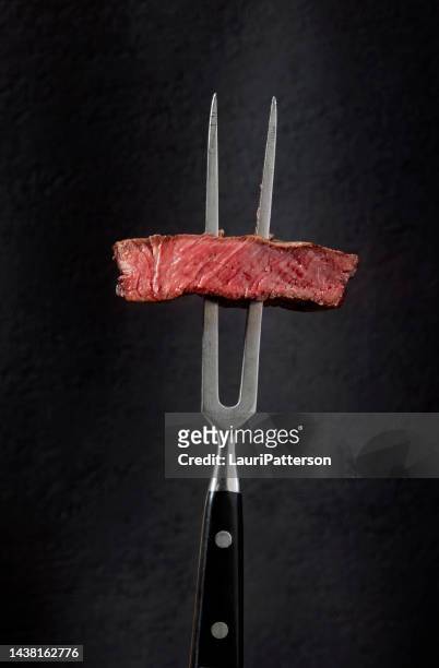 the perfect sous vide medium rare top sirloin  steak - steak stock pictures, royalty-free photos & images