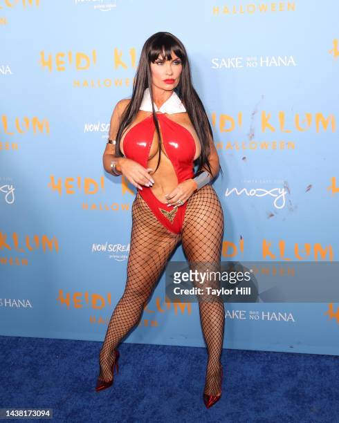 Coco attends Heidi Klum's 2022 Hallowe'en Party at Cathedrale at Moxy Hotel on October 31, 2022 in New York City.