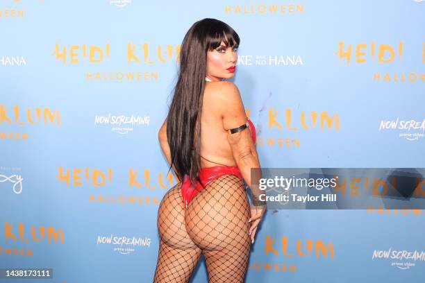 Coco attends Heidi Klum's 2022 Hallowe'en Party at Cathedrale at Moxy Hotel on October 31, 2022 in New York City.