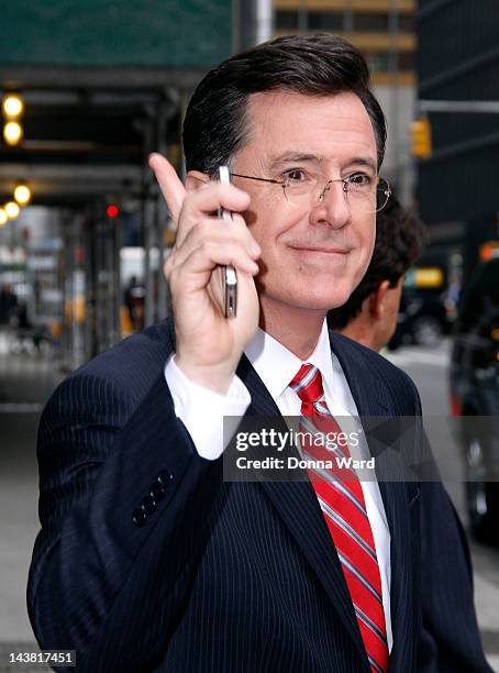 234 Stephen Colbert And David Letterman Photos & High Res Pictures ...